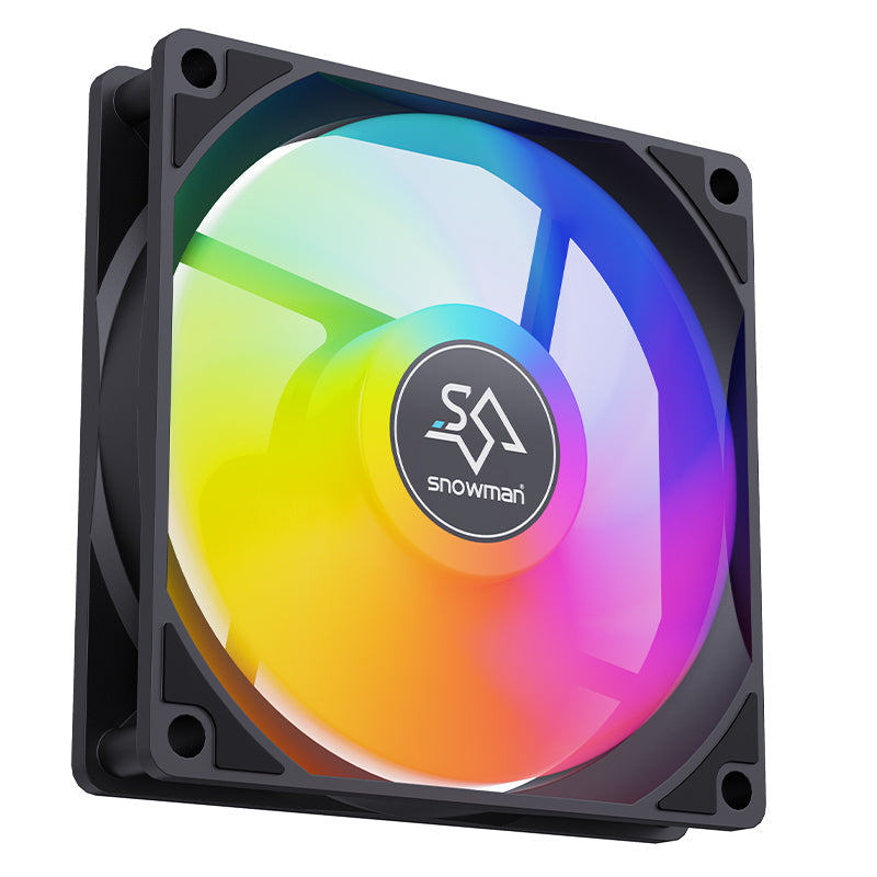 SNOWMAN 120mm RGB PC Case Fan – Silent Cooling, High Airflow & Rainbow LED PERSIAN