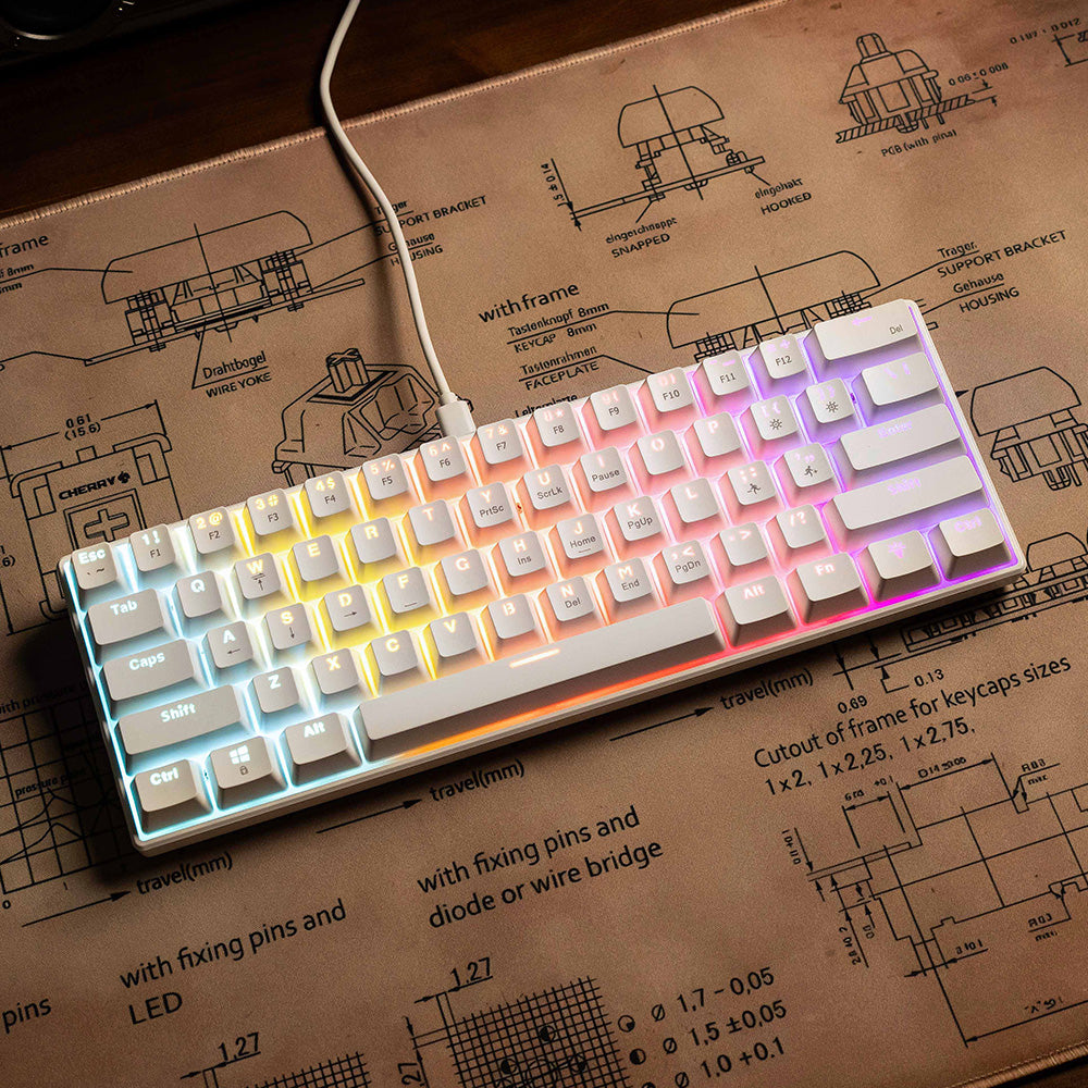 61-Key RGB Blue Switch Mechanical Gaming Keyboard PERSIAN store