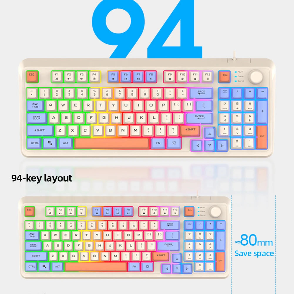 K82 94-Key RGB Dual-Mode Gaming Keyboard PERSIAN store