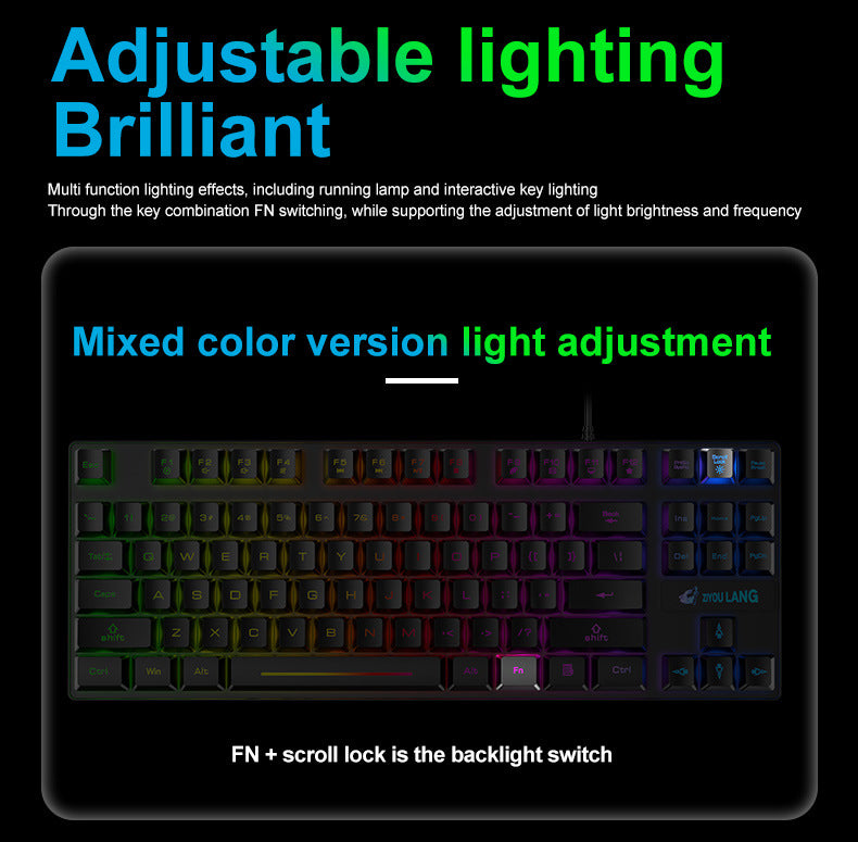 K16 87-Key RGB Wired Gaming Keyboard PERSIAN store