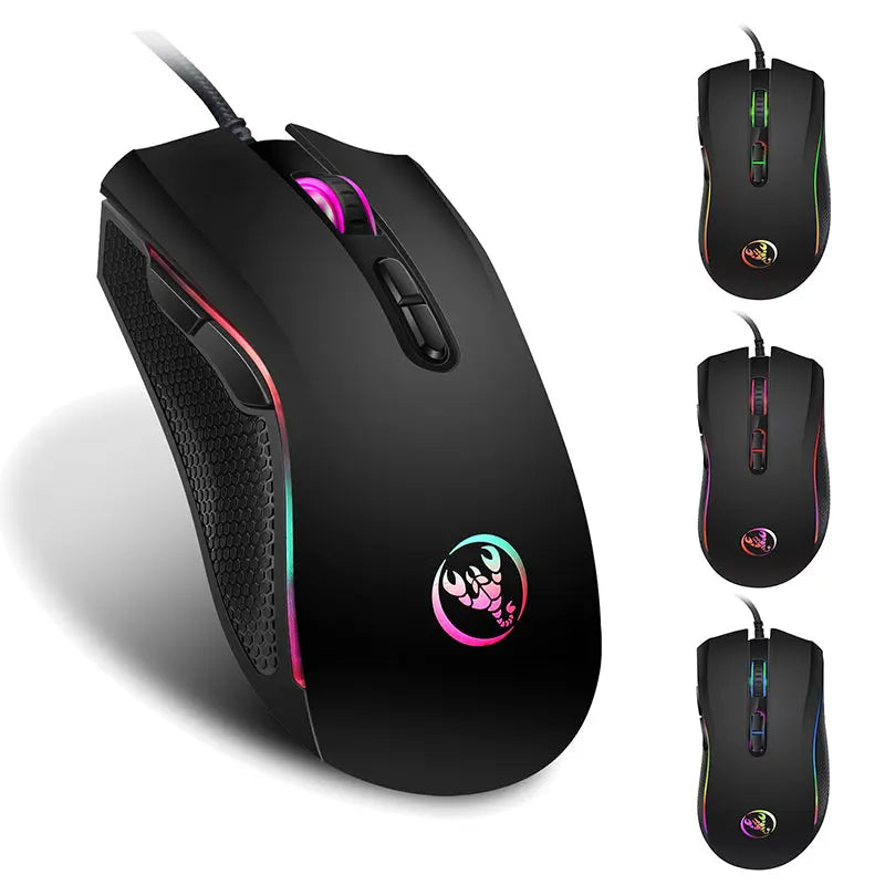 A869 3200 DPI RGB Gaming Mouse 6 Buttons, Optical USB Mouse for PC & Laptop PERSIAN store