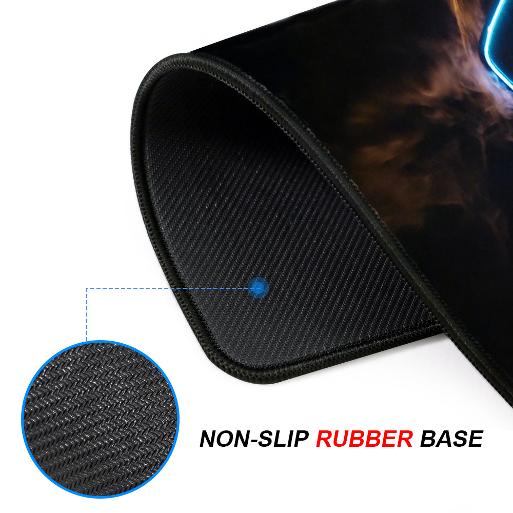 Large Gaming Mouse Pad 450×400mm – Smooth Fabric Surface & Natural Rubber Non-Slip Base PERSIAN