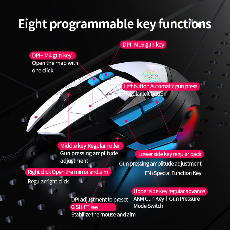 G502 Ergonomic Gaming Mouse – Tri-Mode Wireless, USB Rechargeable & 4000 DPI PERSIAN