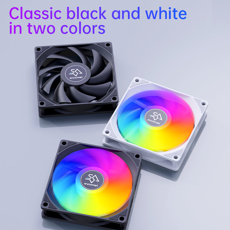 SNOWMAN 120mm RGB PC Case Fan – Silent Cooling, High Airflow & Rainbow LED PERSIAN