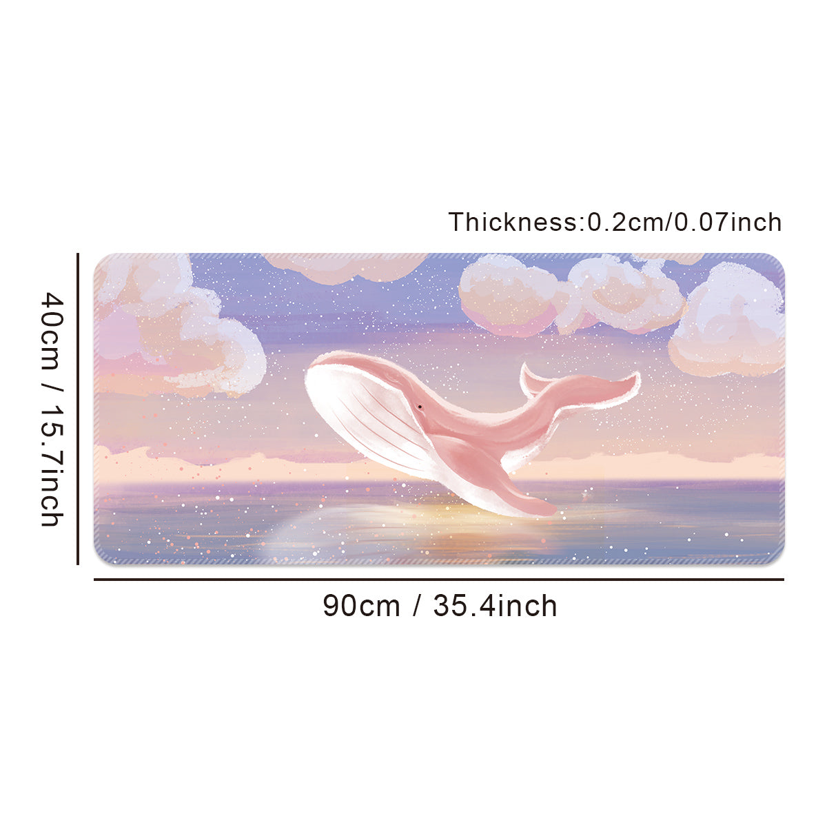 Custom 800×300mm Gaming Mouse Pad | Natural Rubber Desk Mat with Water-Resistant Surface, Custom Logo & Print PERSIAN store