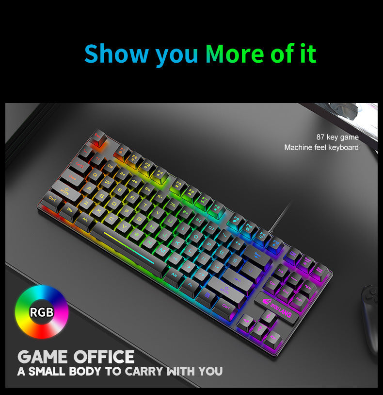 K16 87-Key RGB Wired Gaming Keyboard PERSIAN store