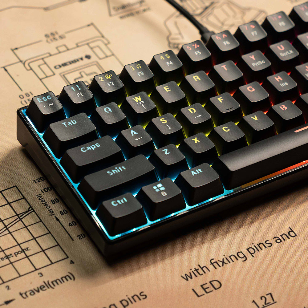 61-Key RGB Blue Switch Mechanical Gaming Keyboard PERSIAN store