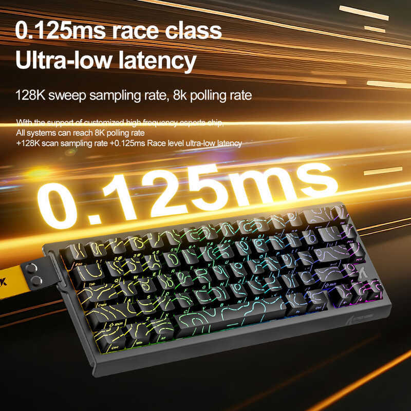 ATTACK SHARK X68 HE Gaming Mechanical Keyboard – 68 Keys, RGB Lighting & 8KHz Wired Performance PERSIAN