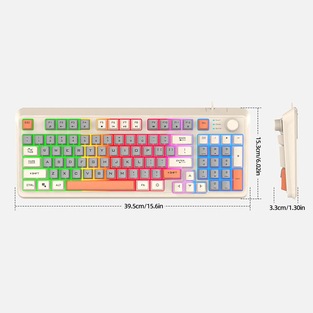 K82 94-Key RGB Dual-Mode Gaming Keyboard PERSIAN store