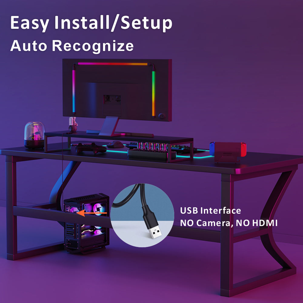 Ambient RGBIC RGB Gaming LED Strip | USB 5V PC Monitor Backlight PERSIAN