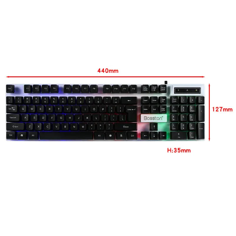 K310 USB Wired RGB Gaming Keyboard 104 Keys, Backlit, 1.5m Cable, Plug & Play PERSIAN store