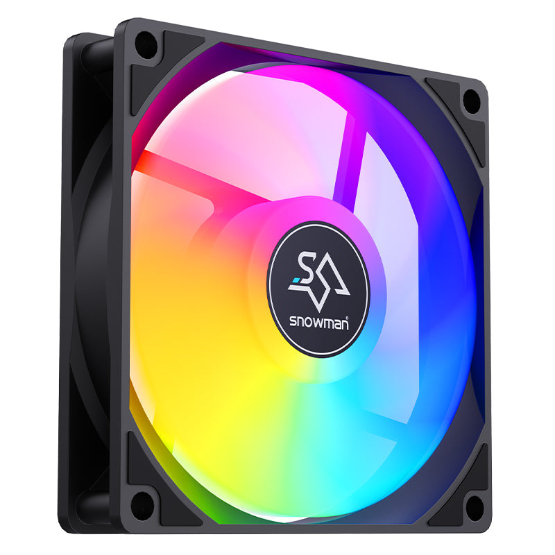 SNOWMAN 120mm RGB PC Case Fan – Silent Cooling, High Airflow & Rainbow LED PERSIAN