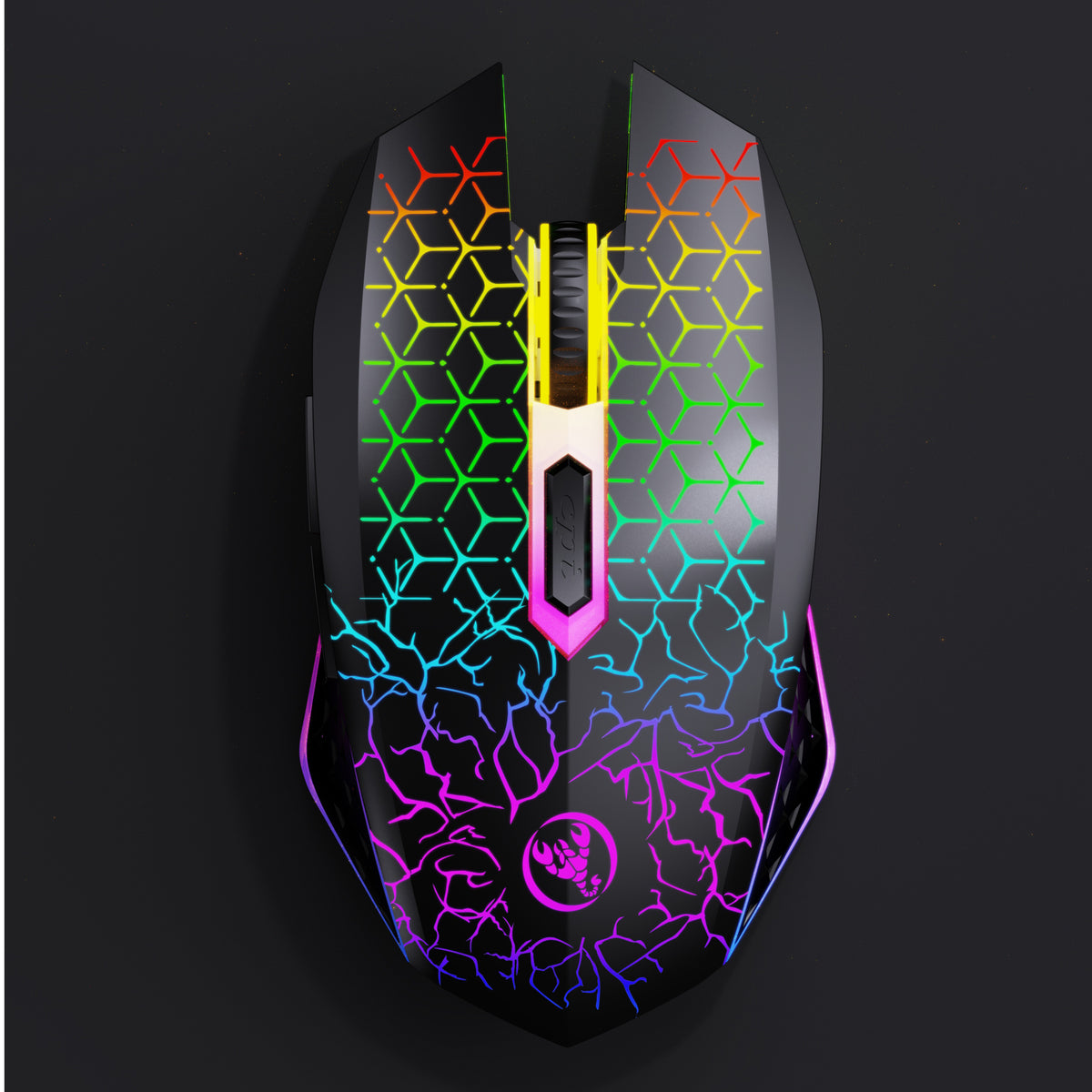 HXSJ T34 1600DPI RGB Wireless Gaming Mouse PERSIAN store