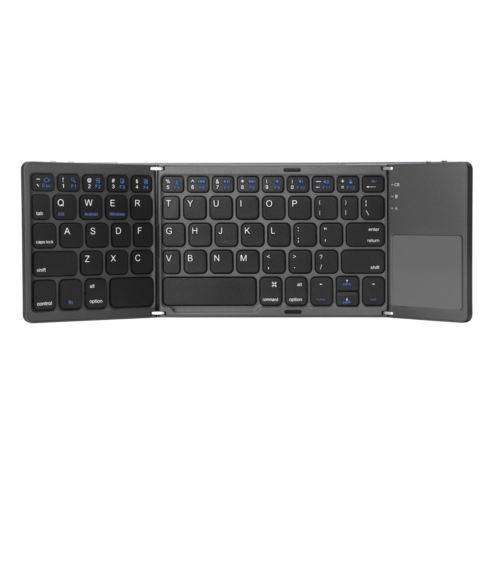 3-in-1 Foldable Mechanical Keyboard with Touchpad – Slim Wireless Mini Keyboard for Laptop PERSIAN