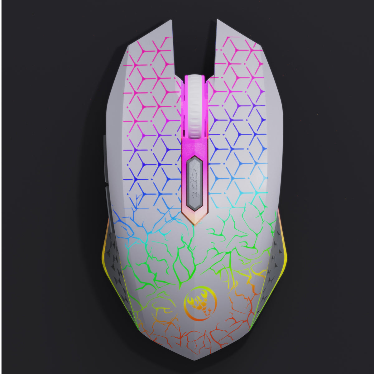 HXSJ T34 1600DPI RGB Wireless Gaming Mouse PERSIAN store